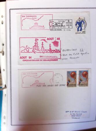 1945-2010 Collection sur la Poste Navale avec des milliers