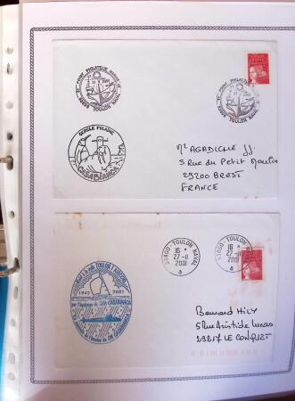 1945-2010 Collection sur la Poste Navale avec des milliers