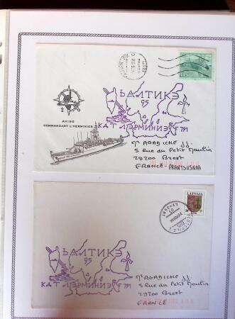 1945-2010 Collection sur la Poste Navale avec des milliers