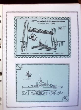 1945-2010 Collection sur la Poste Navale avec des milliers