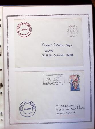 1945-2010 Collection sur la Poste Navale avec des milliers