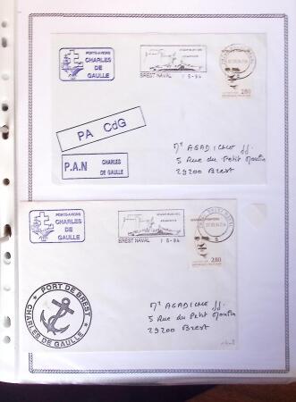 1945-2010 Collection sur la Poste Navale avec des milliers