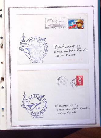 1945-2010 Collection sur la Poste Navale avec des milliers