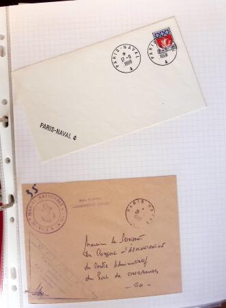 1945-2010 Collection sur la Poste Navale avec des milliers