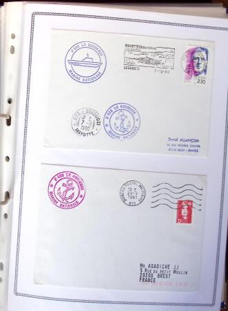 1945-2010 Collection sur la Poste Navale avec des milliers