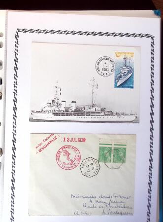 1945-2010 Collection sur la Poste Navale avec des milliers