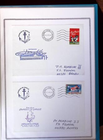 1945-2010 Collection sur la Poste Navale avec des milliers