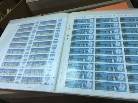 1962-1999 Collection de feuilles entières, quasi-complète