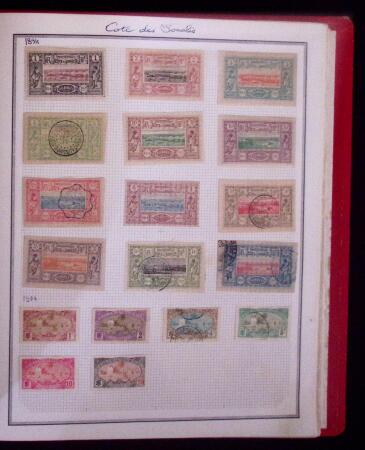 1860-1960 Collection de colonies en trois albums, à