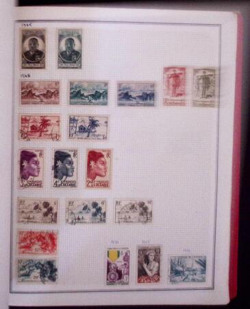 1860-1960 Collection de colonies en trois albums, à