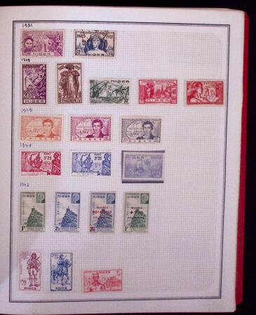 1860-1960 Collection de colonies en trois albums, à