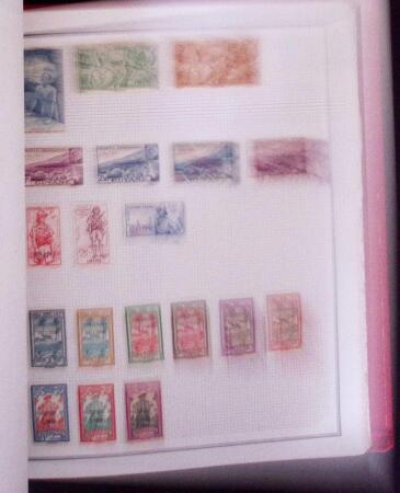 1860-1960 Collection de colonies en trois albums, à