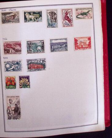 1860-1960 Collection de colonies en trois albums, à