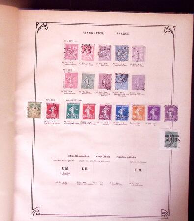 1850-1960, Small estate in seven albums and a folders