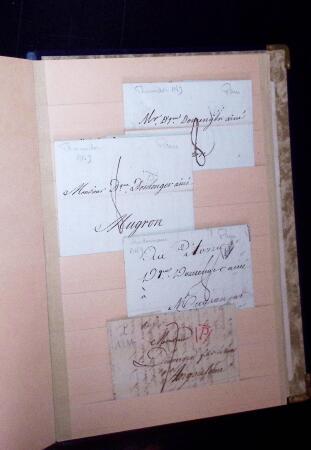 1646-1850 Ensemble classé en une boite , 1 gros classeur,