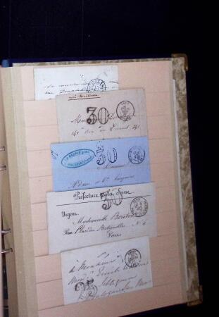 1646-1850 Ensemble classé en une boite , 1 gros classeur,
