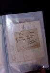 1646-1850 Ensemble classé en une boite , 1 gros classeur,