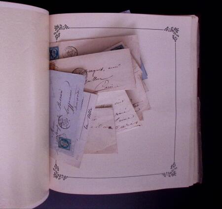 1852-1870 un classeur contenant une partie de lettres
