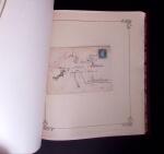 1852-1870 un classeur contenant une partie de lettres