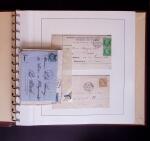 1852-1870 un classeur contenant une partie de lettres