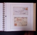 1852-1870 un classeur contenant une partie de lettres