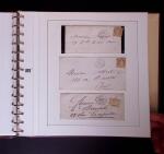 1852-1870 un classeur contenant une partie de lettres
