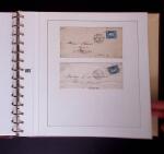 1852-1870 un classeur contenant une partie de lettres