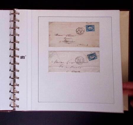 1852-1870 un classeur contenant une partie de lettres
