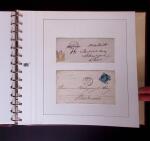 1852-1870 un classeur contenant une partie de lettres