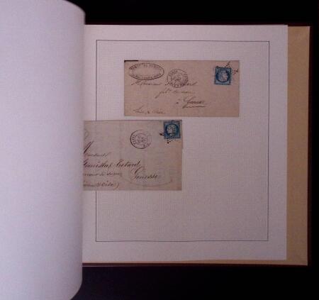 1852-1870 un classeur contenant une partie de lettres