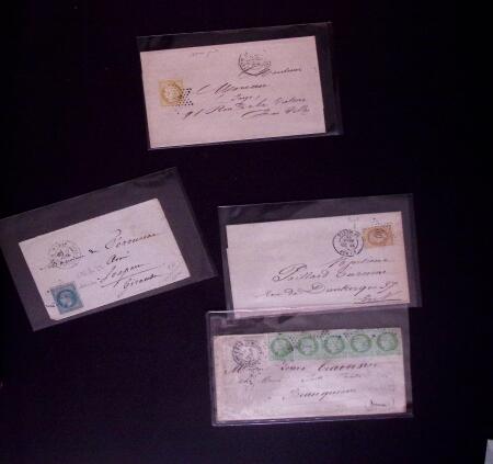 1852-1870 un classeur contenant une partie de lettres