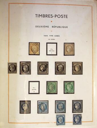 1849-2003 Collection de timbres de France an 10 albums