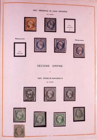 1849-2003 Collection de timbres de France an 10 albums