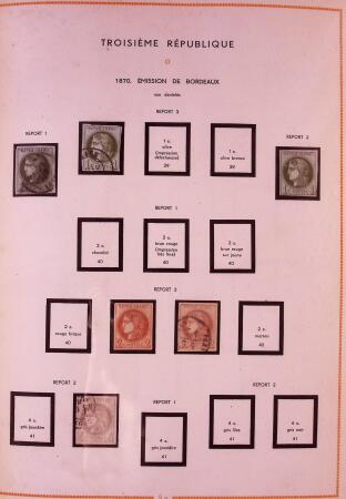 1849-2003 Collection de timbres de France an 10 albums