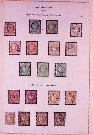 1849-2003 Collection de timbres de France an 10 albums