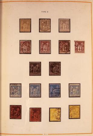 1849-2003 Collection de timbres de France an 10 albums