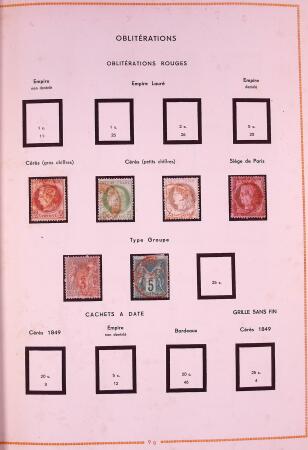 1849-2003 Collection de timbres de France an 10 albums