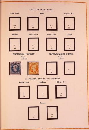 1849-2003 Collection de timbres de France an 10 albums