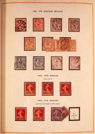 1849-2003 Collection de timbres de France an 10 albums