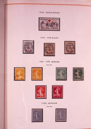 1849-2003 Collection de timbres de France an 10 albums