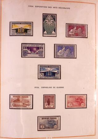 1849-2003 Collection de timbres de France an 10 albums
