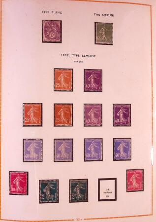 1849-2003 Collection de timbres de France an 10 albums