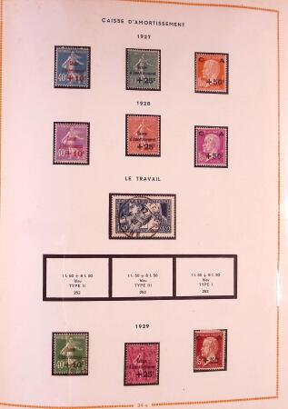 1849-2003 Collection de timbres de France an 10 albums