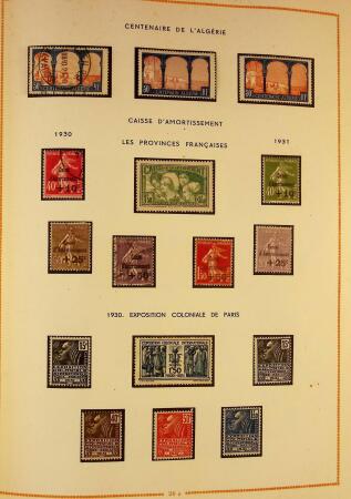 1849-2003 Collection de timbres de France an 10 albums
