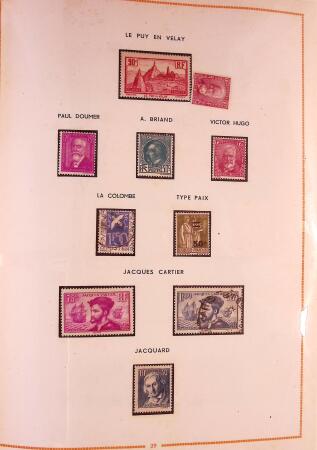 1849-2003 Collection de timbres de France an 10 albums