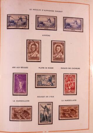 1849-2003 Collection de timbres de France an 10 albums
