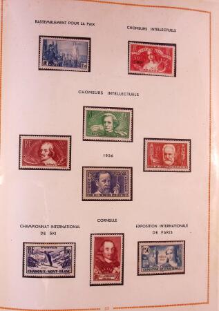 1849-2003 Collection de timbres de France an 10 albums