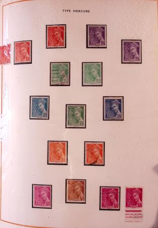 1849-2003 Collection de timbres de France an 10 albums