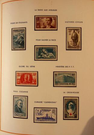 1849-2003 Collection de timbres de France an 10 albums