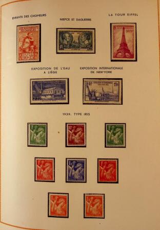 1849-2003 Collection de timbres de France an 10 albums
